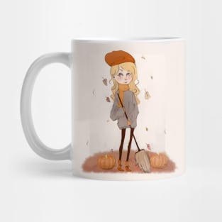 autumn girl Mug